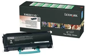Lexmark originál toner X463X11G, black, 15000str., return, Lexmark X463, O